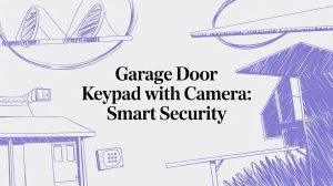 garage door keypad with camera smart security