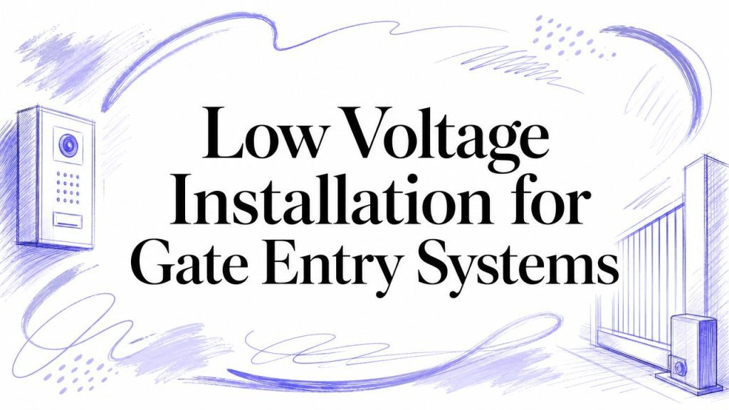 low voltage installation gate system