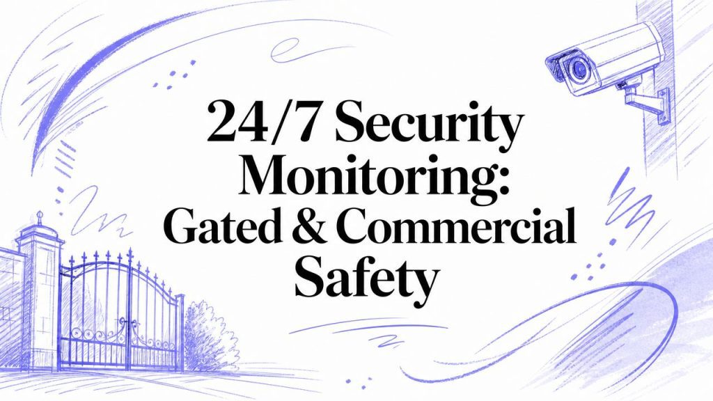 24 7 security monitoring surveillance gate