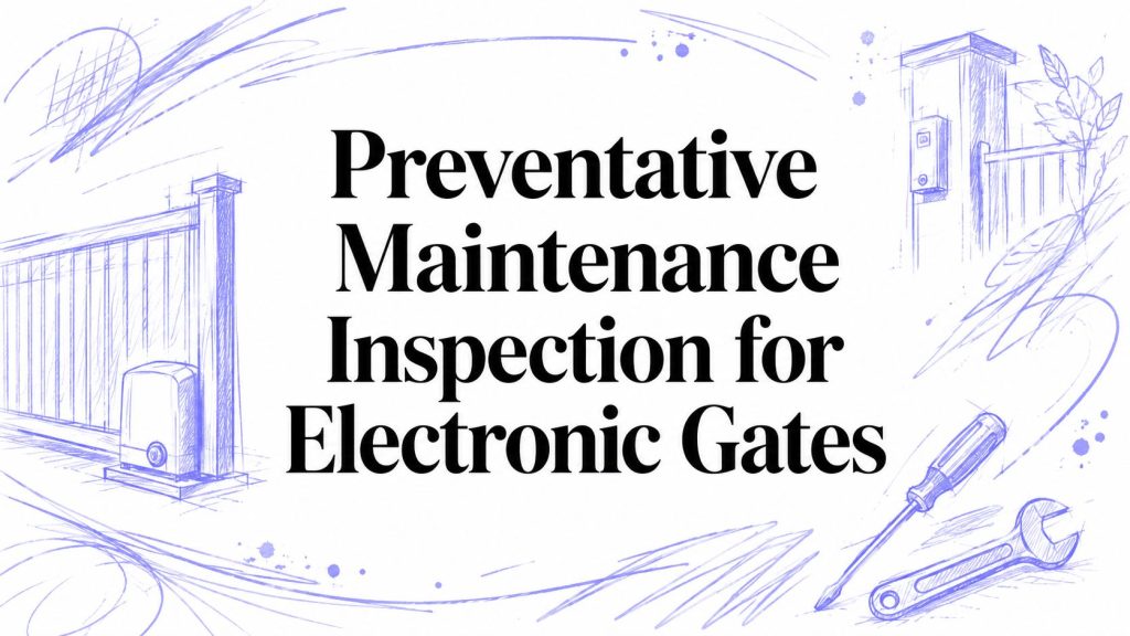 preventative maintenance inspection gate maintenance