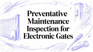 preventative maintenance inspection gate maintenance