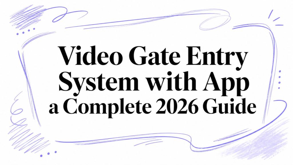 video gate entry system with app guide
