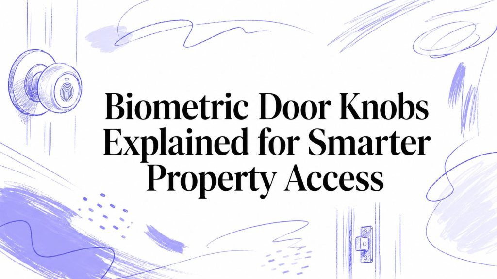 biometric door knobs fingerprint scanner