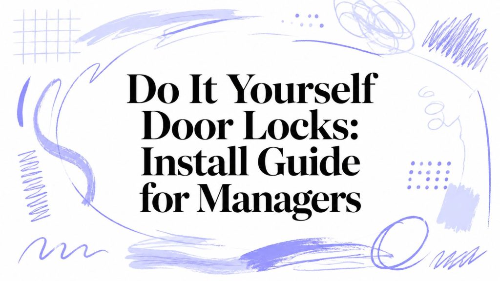 do it yourself door locks installation guide
