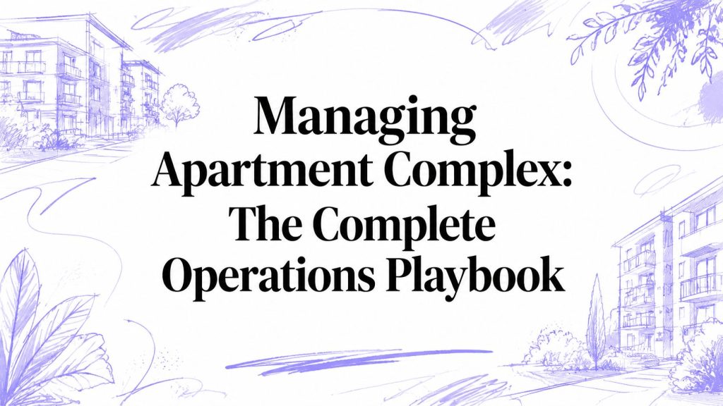 managing apartment complex operations playbook