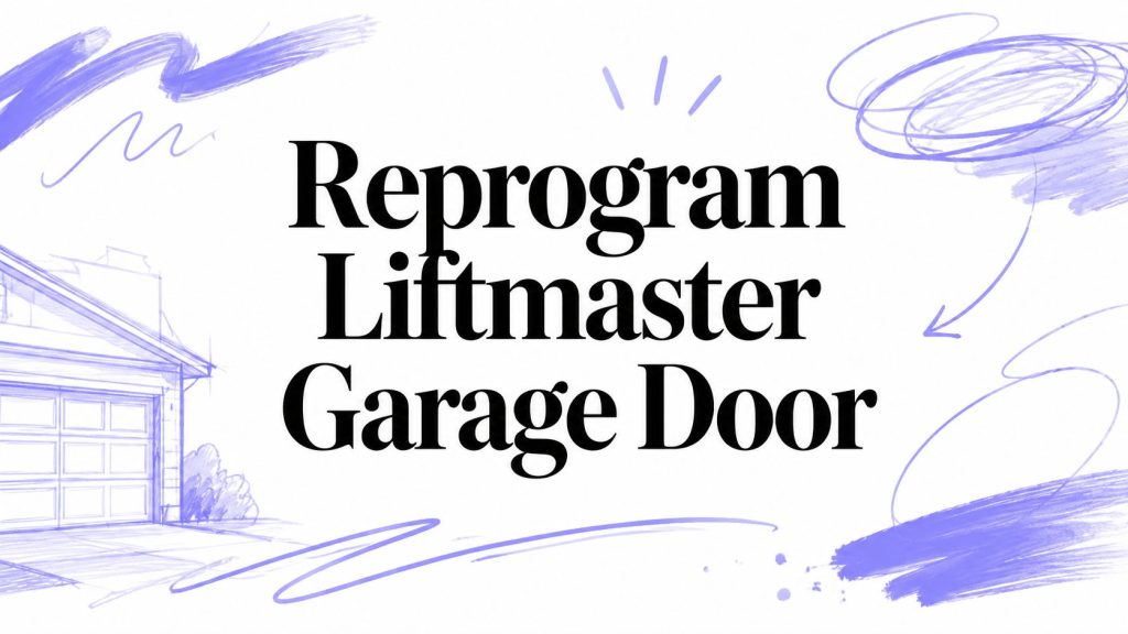 reprogram liftmaster garage door garage instructions