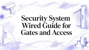 security system wired security gate