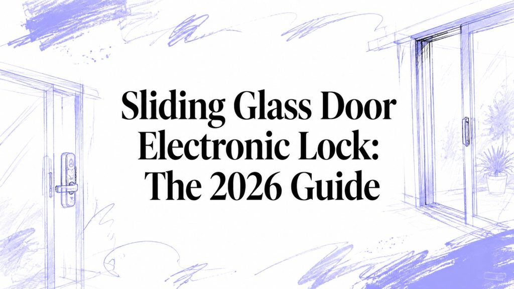 sliding glass door electronic lock door security