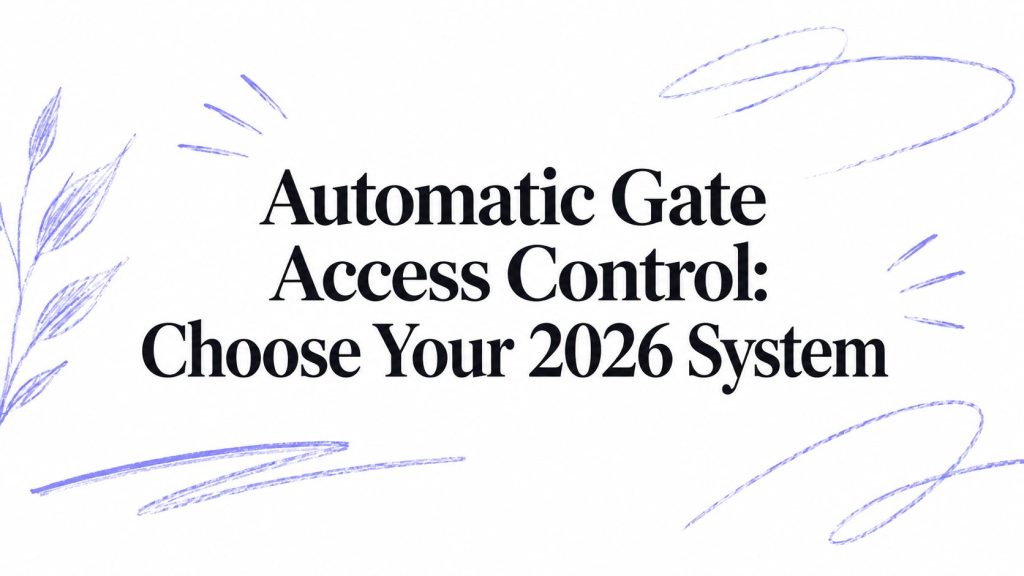 automatic gate access control gate system