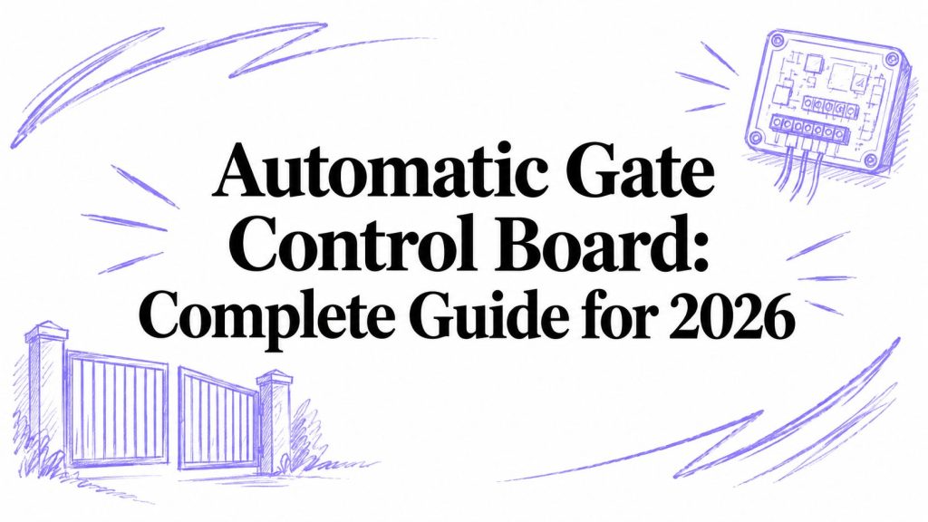 automatic gate control board gate illustration