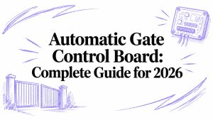 automatic gate control board gate illustration