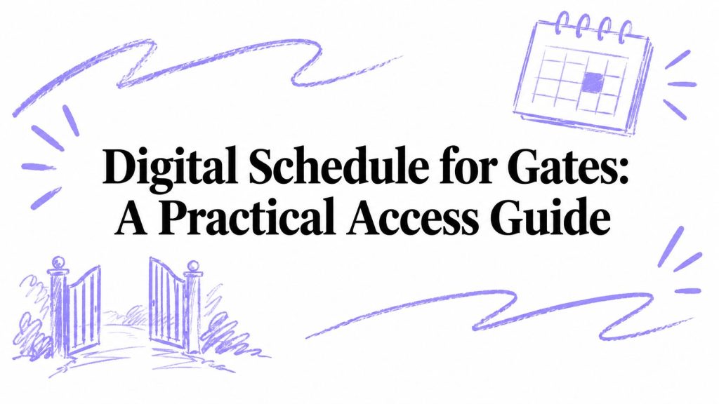 digital schedule gate access