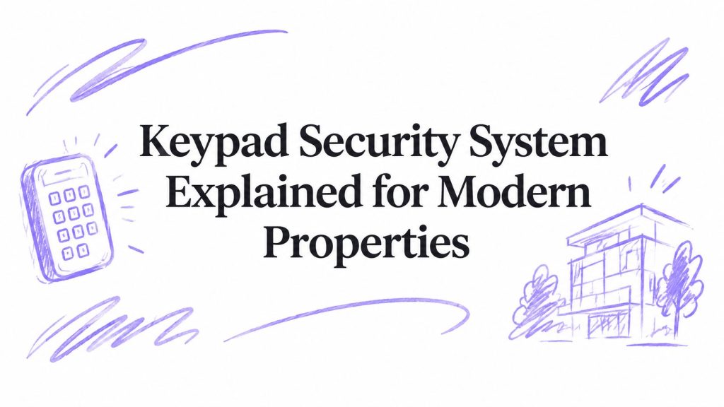 keypad security system security illustration