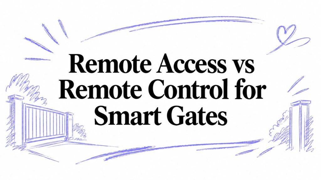 remote access vs remote control smart gates