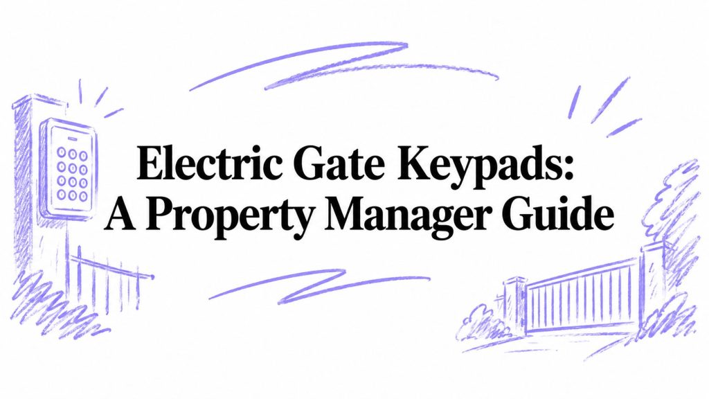 electric gate keypads gate guide