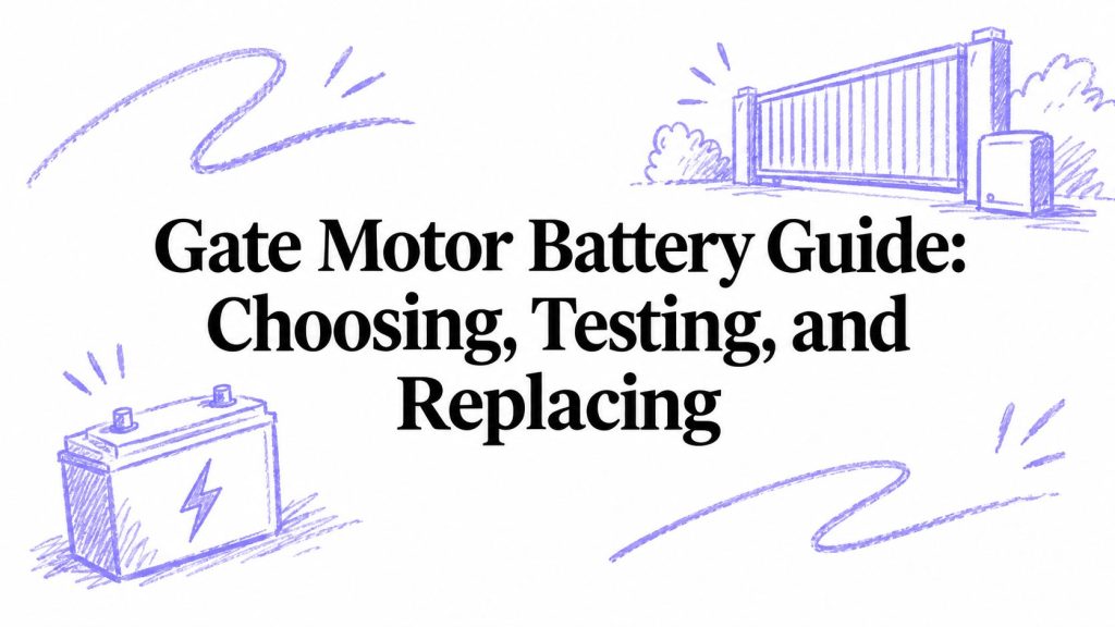 gate motor battery gate maintenance