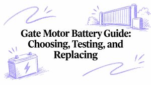Gate Motor Battery Guide: Choosing, Testing, and Replacing