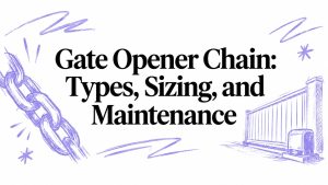 Gate Opener Chain: Types, Sizing, and Maintenance