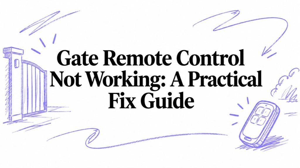 gate remote control not working remote illustration