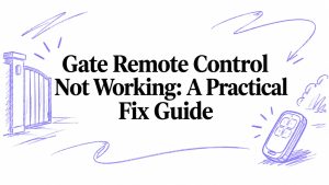 Gate Remote Control Not Working: A Practical Fix Guide