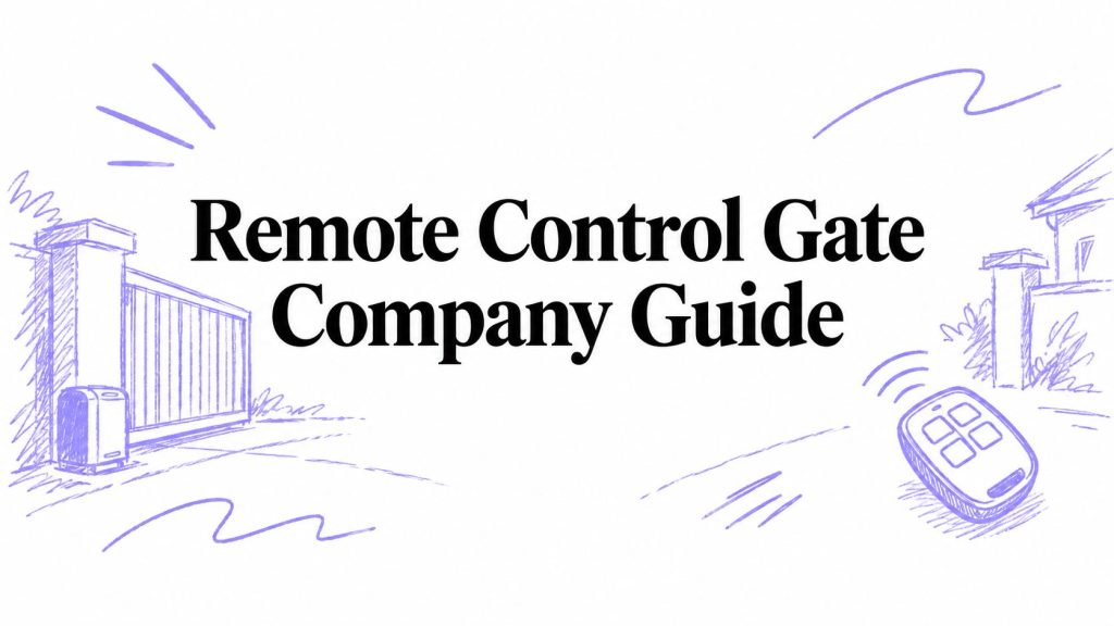 remote control gate company gate opener