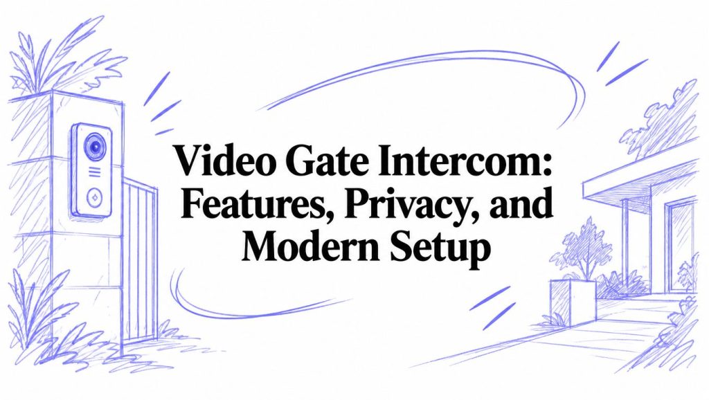 video gate intercom security system